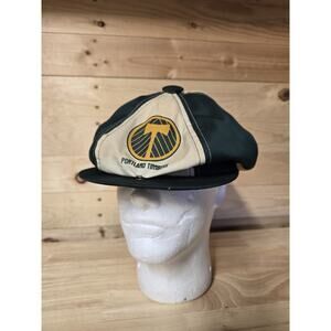 Vintage Portland Timbers Soccer Newsboy Hat Green & White Snapback Size S/M
